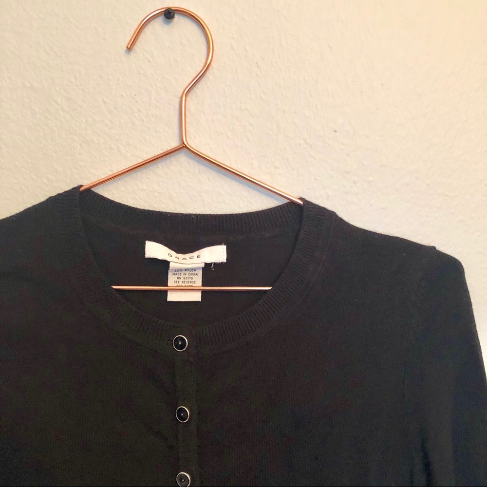 Grace Black Cardigan